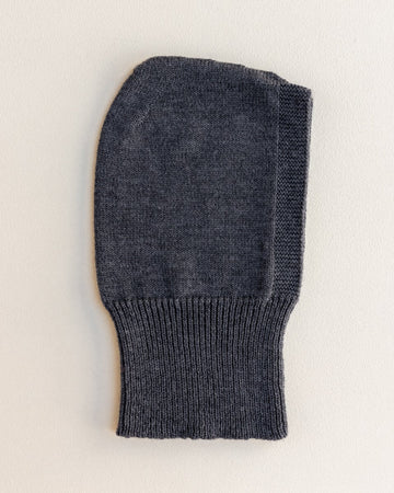 Muts balaclava Eddy - charcoal - Hvid